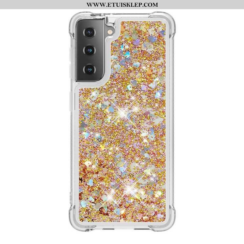 Etui do Samsung Galaxy S21 5G Pragnienia Cekiny